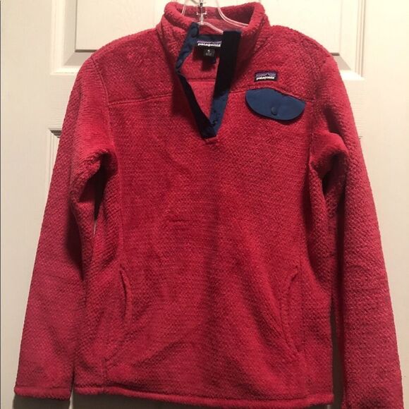 🎀 Patagonia Synchilla Retool Snap-T fleece Pullover kids XL (14) - Picture 1 of 8